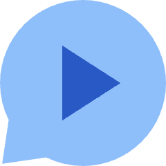 Chat Bubble Video Voice Note Circle Icon from Sharp Flat Set