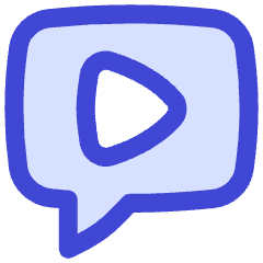 Chat Bubble Video Voice Note Icon from Flex Duo Set