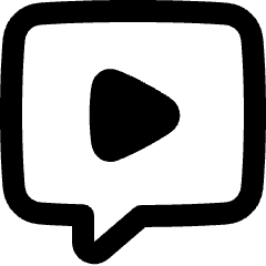 Chat Bubble Video Voice Note Icon from Plump Remix Set