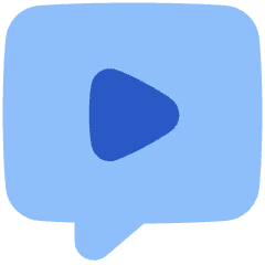 Chat Bubble Video Voice Note Icon from Plump Flat Set