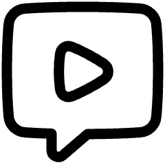 Chat Bubble Video Voice Note Icon from Plump Line Set