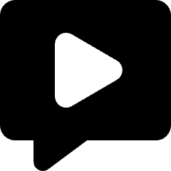 Chat Bubble Video Voice Note Icon from Core Solid Set