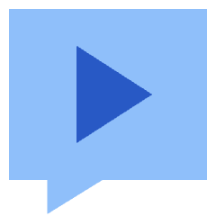 Chat Bubble Video Voice Note Icon from Sharp Flat Set