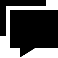 Chat Message Stack Icon from Sharp Solid Set