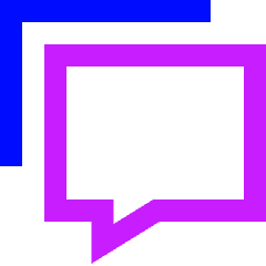 Chat Message Stack Icon from Sharp Neon Set