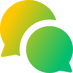 Chat Two Bubbles Oval Icon from Core Gradient Set