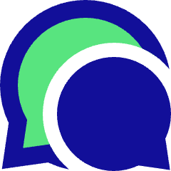 Chat Two Bubbles Oval Icon from Sharp Pop Set