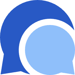 Chat Two Bubbles Oval Icon from Sharp Flat Set