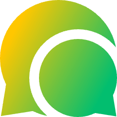 Chat Two Bubbles Oval Icon from Sharp Gradient Set
