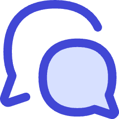 Chat Two Bubbles Oval Icon from Flex Duo Set