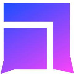 Chat Two Bubbles Square 2 Icon from Sharp Gradient Set
