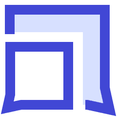 Chat Two Bubbles Square 2 Icon from Sharp Duo Set