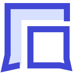 Chat Two Bubbles Square Icon from Sharp Duo Set