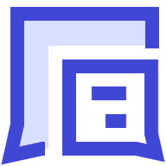 Chat Two Bubbles Square Text 1 Icon from Sharp Duo Set