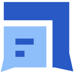 Chat Two Bubbles Square Text 2 Icon from Sharp Flat Set