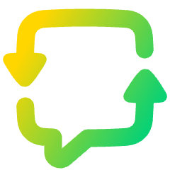 Discussion Converstion Reply Icon from Plump Gradient Set