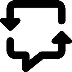 Discussion Converstion Reply Icon from Core Solid Set