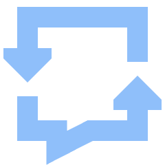 Discussion Converstion Reply Icon from Sharp Flat Set