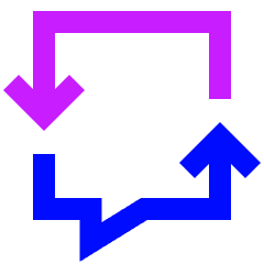 Discussion Converstion Reply Icon from Sharp Neon Set