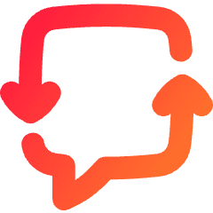 Discussion Converstion Reply Icon from Flex Gradient Set