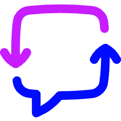 Discussion Converstion Reply Icon from Flex Neon Set