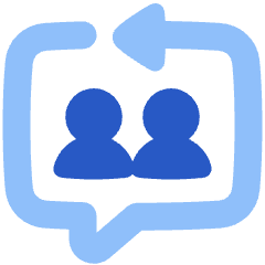 Feedback Reply Conversation Icon from Plump Flat Set