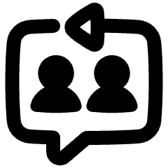Feedback Reply Conversation Icon from Plump Remix Set