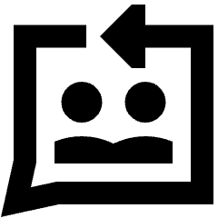 Feedbck Reply Conversation Icon from Sharp Remix Set
