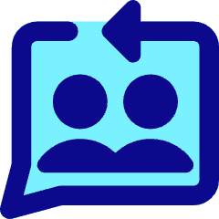 Feedbck Reply Conversation Icon from Core Pop Set