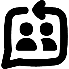 Feedbck Reply Conversation Icon from Flex Solid Set