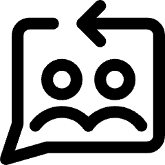 Feedbck Reply Conversation Icon from Core Line Set