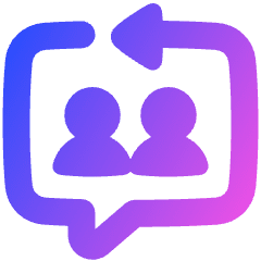 Feedback Reply Conversation Icon from Plump Gradient Set