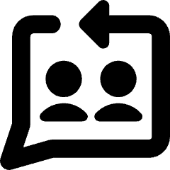 Feedbck Reply Conversation Icon from Core Solid Set