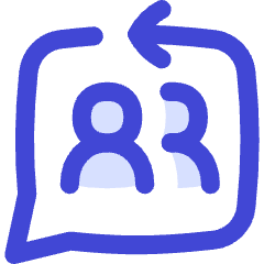 Feedbck Reply Conversation Icon from Flex Duo Set