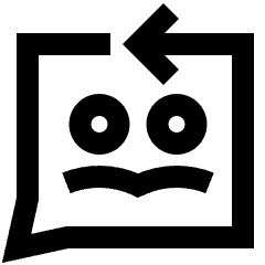 Feedbck Reply Conversation Icon from Sharp Line Set