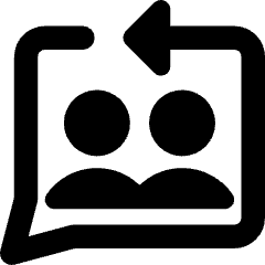 Feedbck Reply Conversation Icon from Core Remix Set