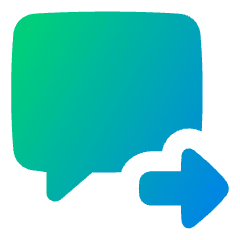 Next Text Icon from Plump Gradient Set