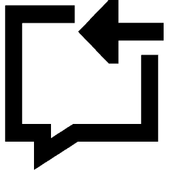Previous Text Icon from Sharp Remix Set