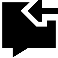 Previous Text Icon from Sharp Solid Set
