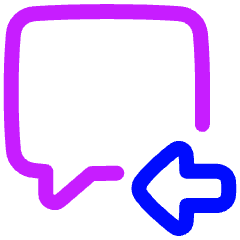 Previous Text Icon from Plump Neon Set