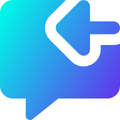 Previous Text Icon from Core Gradient Set