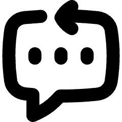 Reply To Message Typing Icon from Flex Solid Set