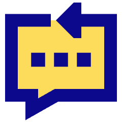 Reply To Message Typing Icon from Sharp Pop Set