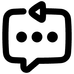 Reply To Message Typing Icon from Plump Remix Set