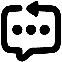 Reply To Message Typing Icon from Plump Solid Set