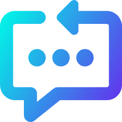 Reply To Message Typing Icon from Core Gradient Set