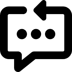 Reply To Message Typing Icon from Core Solid Set