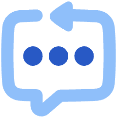 Reply To Message Typing Icon from Plump Flat Set