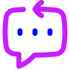 Reply To Message Typing Icon from Flex Neon Set