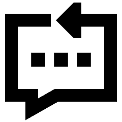 Reply To Message Typing Icon from Sharp Remix Set